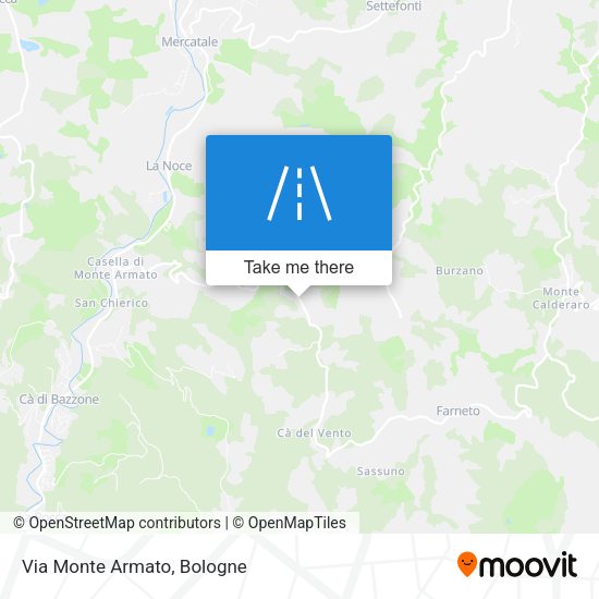 Via Monte Armato map