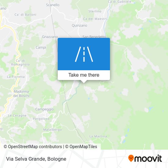 Via Selva Grande map