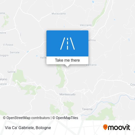 Via Ca' Gabriele map