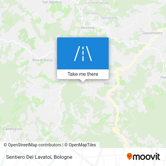 Sentiero Dei Lavatoi map