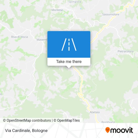 Via Cardinale map