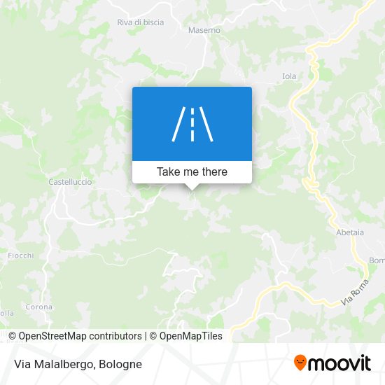 Via Malalbergo map