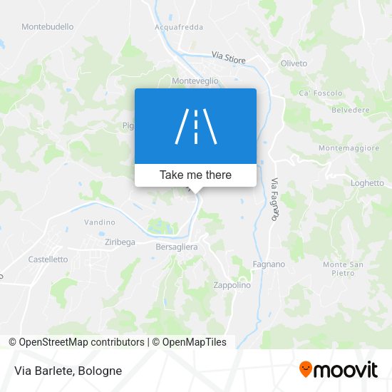 Via Barlete map