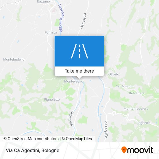 Via Cà Agostini map