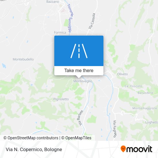 Via N. Copernico map