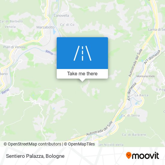 Sentiero Palazza map