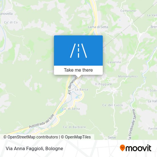 Via Anna Faggioli map
