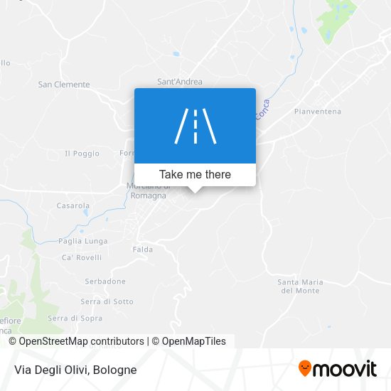 Via Degli Olivi map