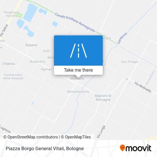 Piazza Borgo General Vitali map
