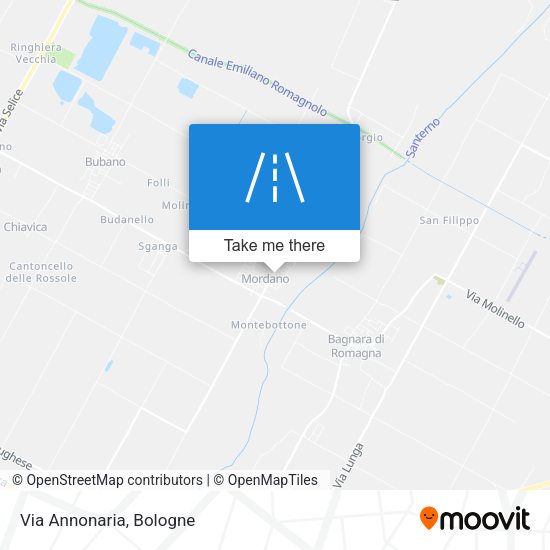 Via Annonaria map