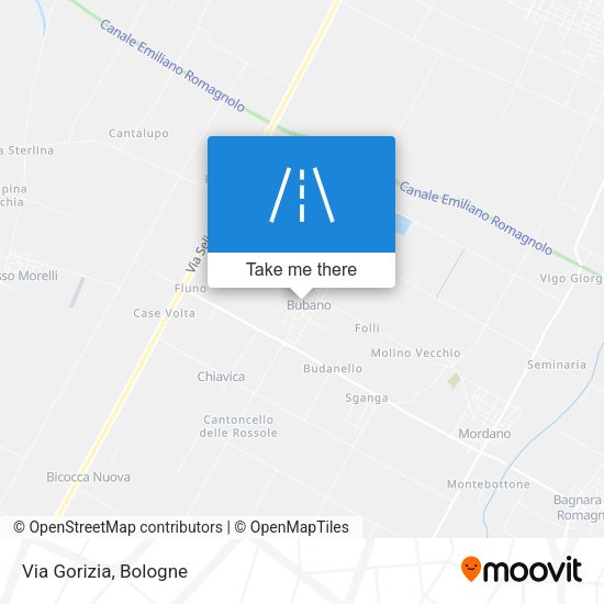 Via Gorizia map