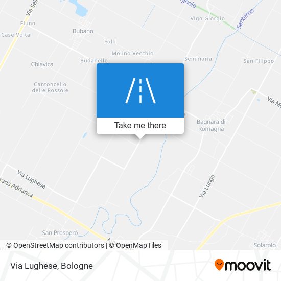 Via Lughese map