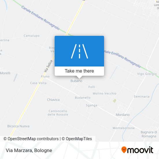 Via Marzara map