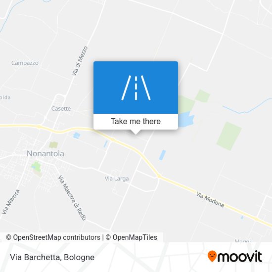 Via Barchetta map