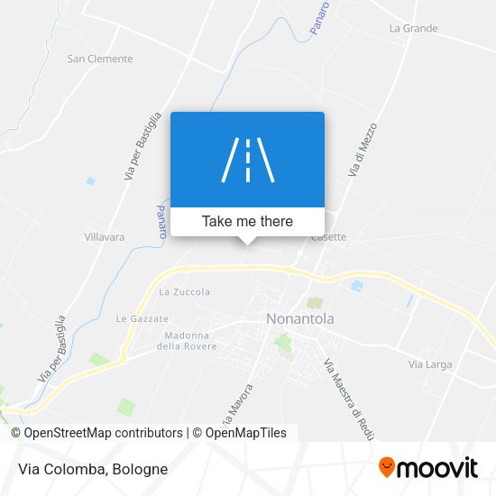 Via Colomba map