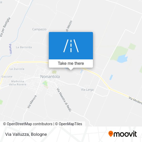 Via Valluzza map