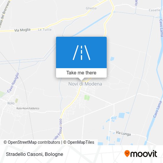Stradello Casoni map