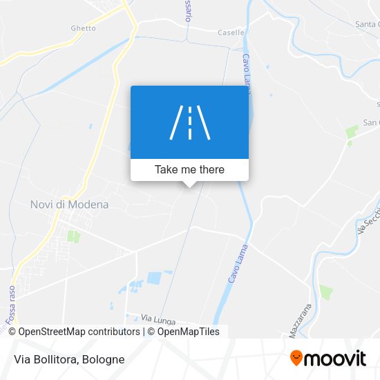Via Bollitora map