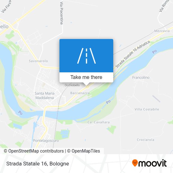 Strada Statale 16 map
