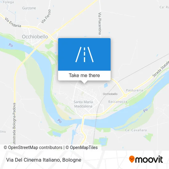 Via Del Cinema Italiano map