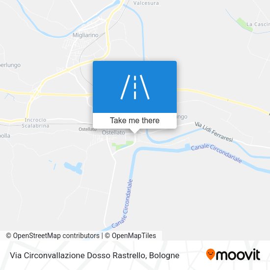 Via Circonvallazione Dosso Rastrello map