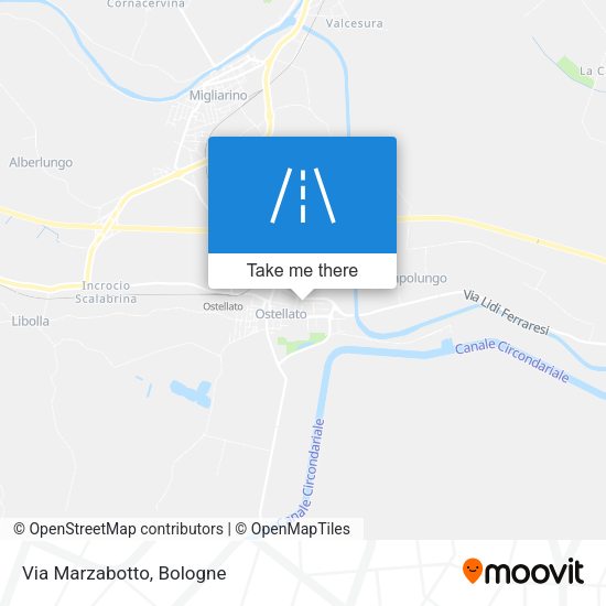 Via Marzabotto map
