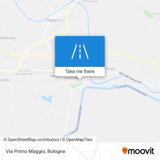 Via Primo Maggio map
