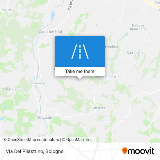 Via Del Pilastrino map