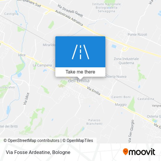 Via Fosse Ardeatine map