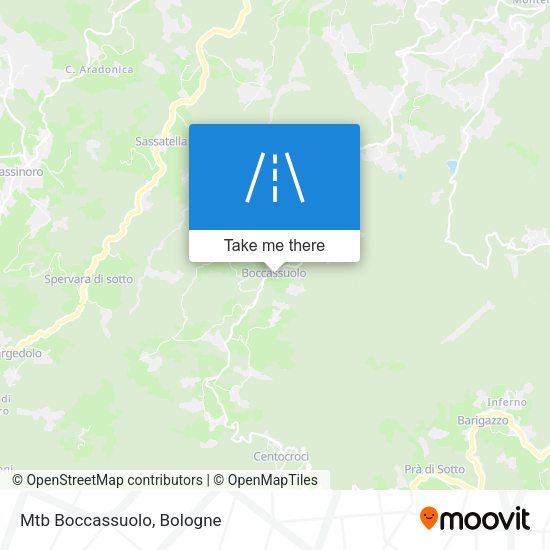 Mtb Boccassuolo map