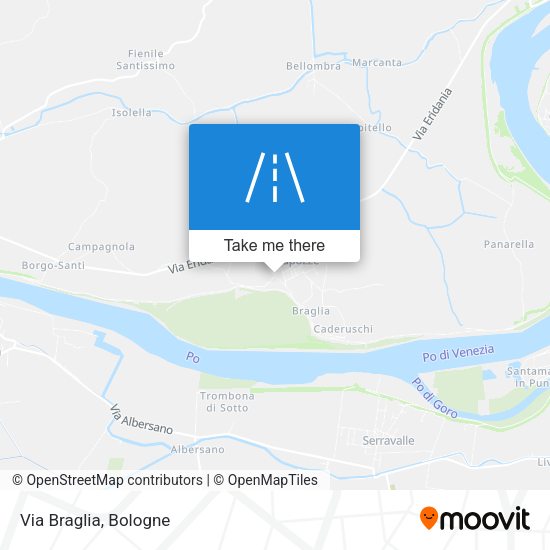 Via Braglia map