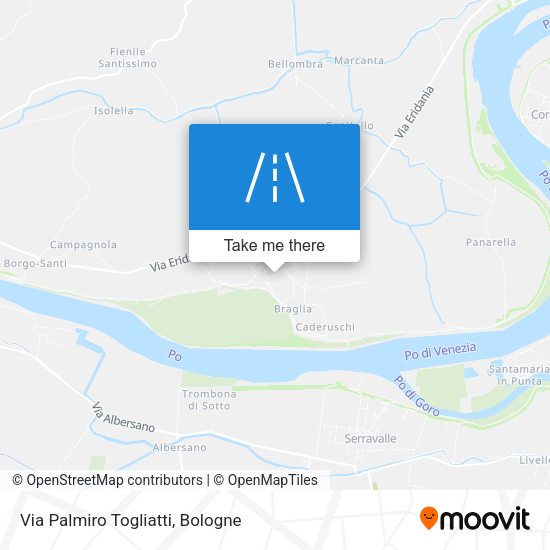 Via Palmiro Togliatti map