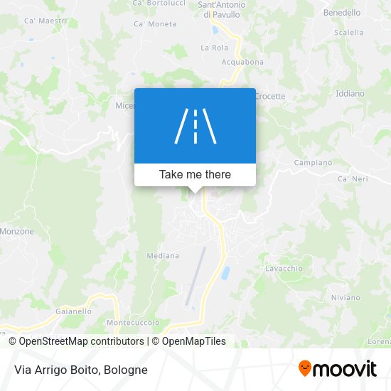 Via Arrigo Boito map