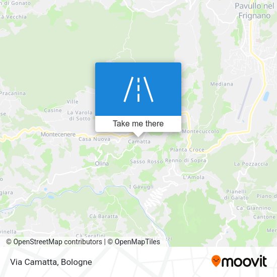 Via Camatta map