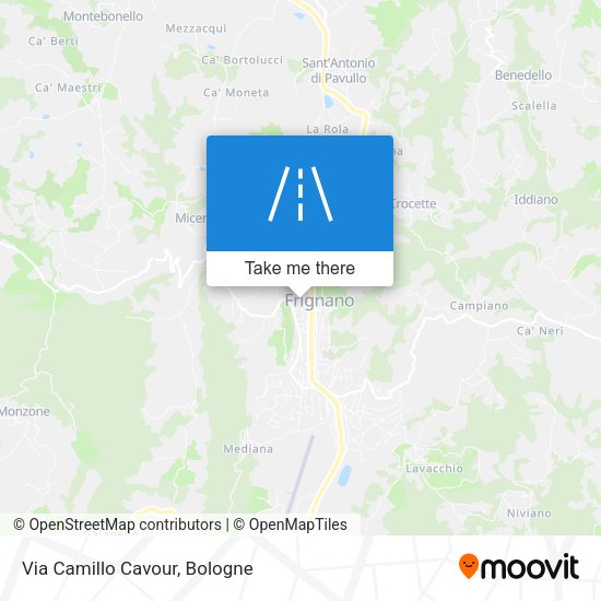 Via Camillo Cavour map