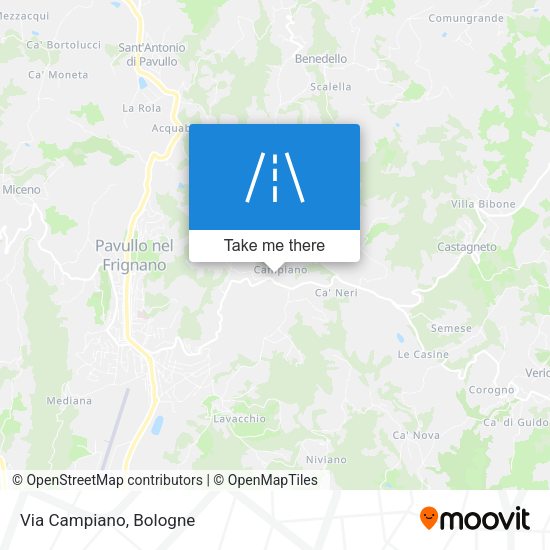Via Campiano map