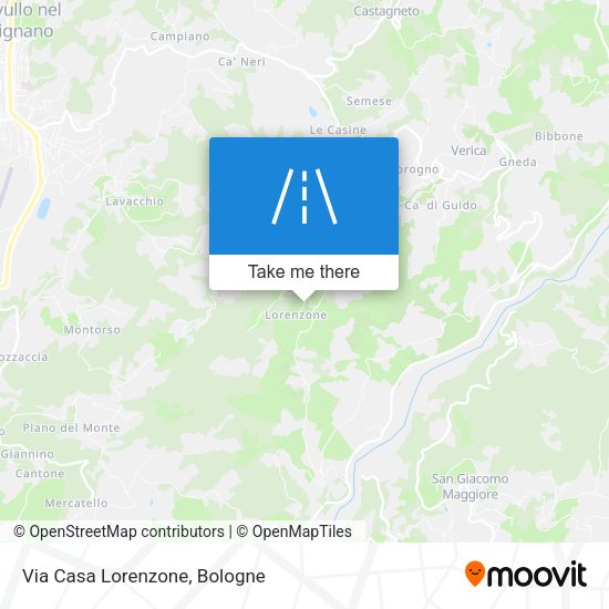 Via Casa Lorenzone map