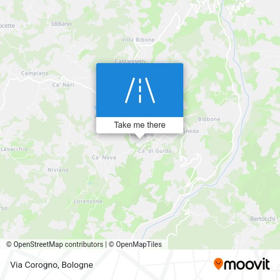 Via Corogno map