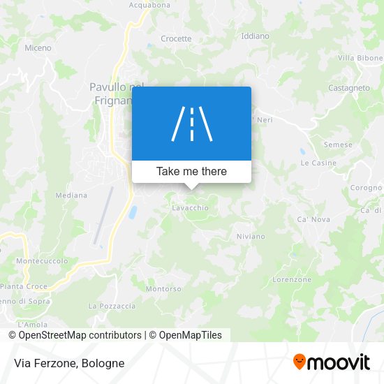 Via Ferzone map