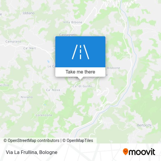 Via La Frullina map