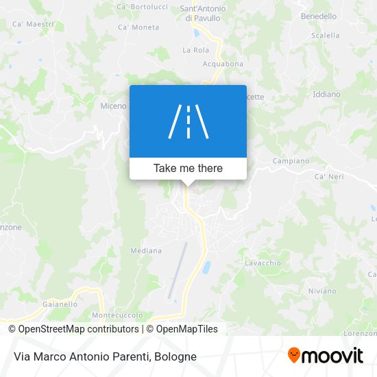 Via Marco Antonio Parenti map
