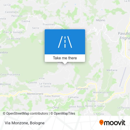 Via Monzone map