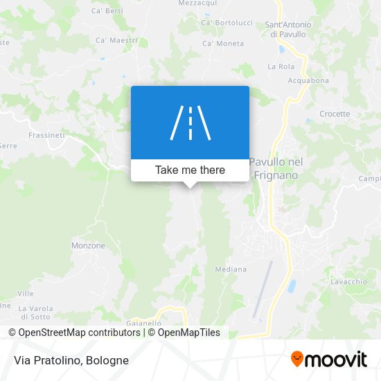 Via Pratolino map
