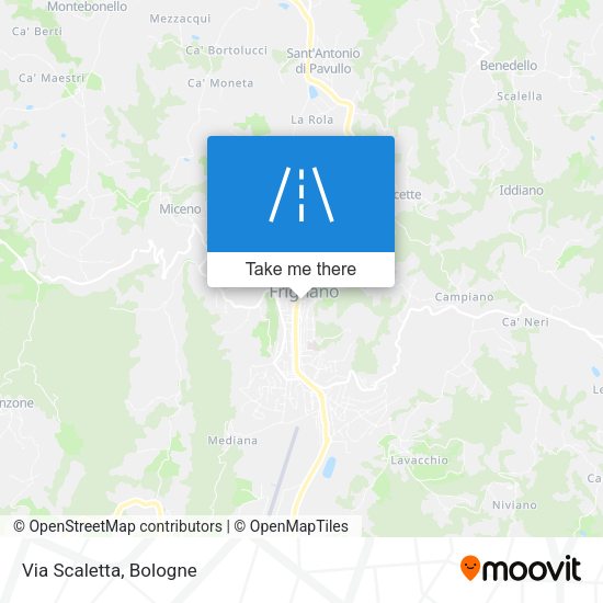 Via Scaletta map