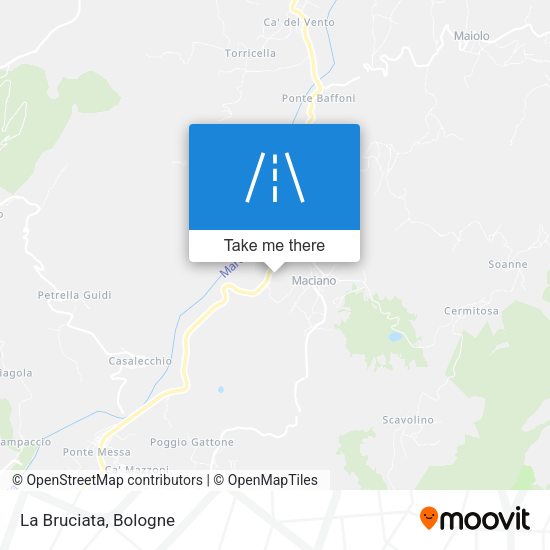 La Bruciata map