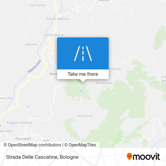 Strada Delle Cascatine map