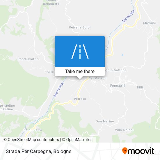 Strada Per Carpegna map