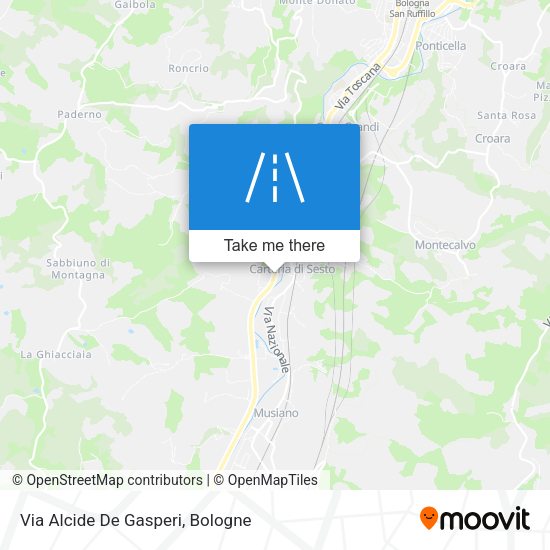 Via Alcide De Gasperi map