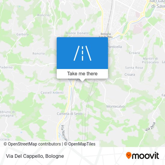 Via Del Cappello map