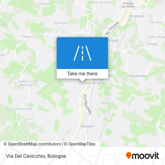 Via Del Cavicchio map